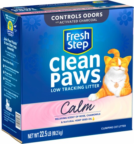 Fresh Step Clean Paws Simply Unscented Low Tracking Cat Litter