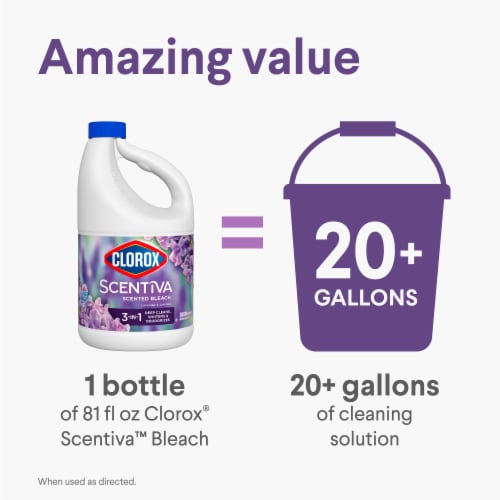 Clorox Scentiva Lavender and Jasmine Scented Bleach Perspective: bottom