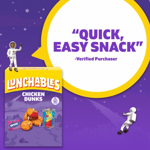 Lunchables Chicken Dunks with Capri Sun Drink & Nerds Candy Kids Lunch Meal Kit Perspective: bottom