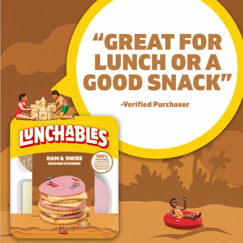 Lunchables Ham & Swiss Cracker Stackers Snack Kit Perspective: bottom