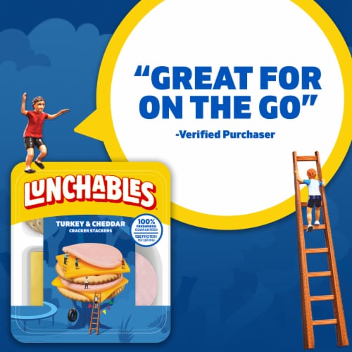 Lunchables Turkey & Cheddar Cheese with Crackers Snack Kit Perspective: bottom