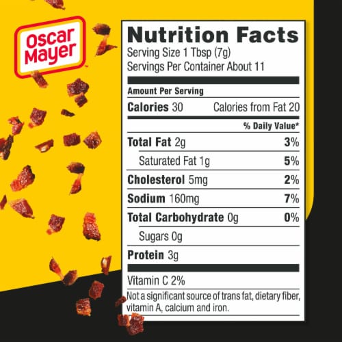 Oscar Mayer Real Bacon Recipe Pieces Perspective: bottom