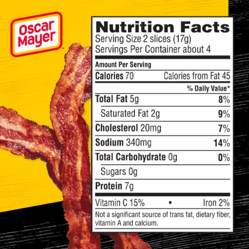 Oscar Mayer Fully Cooked Thick Cut Bacon Perspective: bottom