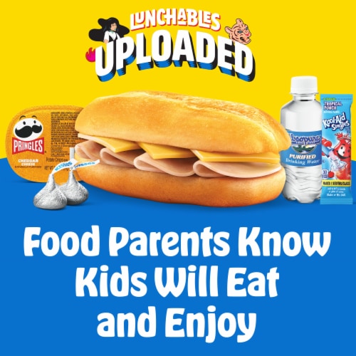 Lunchables Uploaded Turkey & Cheddar Sub Sandwich Kids Lunch Meal Kit Perspective: bottom