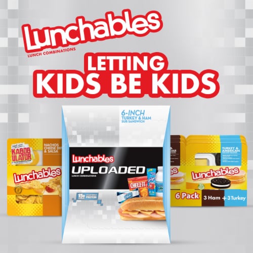Lunchables Uploaded 6-Inch Turkey Ham & Cheese Sub Sandwich Meal Kit Perspective: bottom