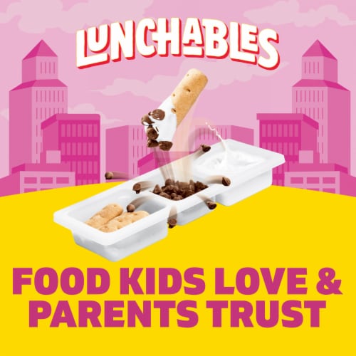 Lunchables S'mores Dippers with Graham Sticks Chocolate Chips & Marshmallow Creme Snack Pack Perspective: bottom