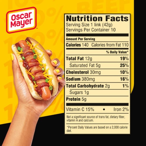Oscar Mayer Classic Uncured Beef Franks Hot Dogs Perspective: bottom