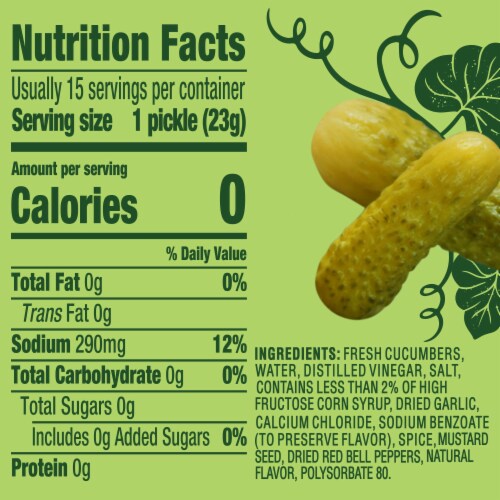 Claussen Kosher Dill Mini Pickles Perspective: bottom