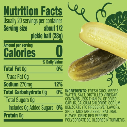 Claussen Kosher Dill Pickle Halves Perspective: bottom