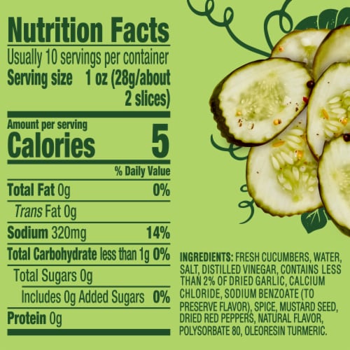 Claussen Kosher Dill Pickle Chips Perspective: bottom