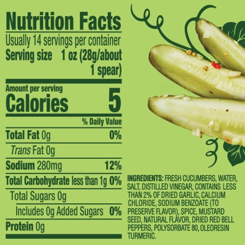 Claussen Kosher Dill Pickle Spears Perspective: bottom