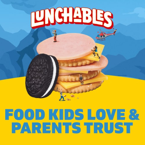 Lunchables Turkey and American Cheese Stackers with Chocolate Creme Sandwich Cookies, Pack, Trays Perspective: bottom