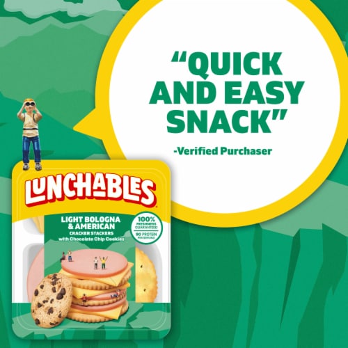 Lunchables Light Bologna & American Cheese Cracker Stackers Kids Snack Kit Perspective: bottom