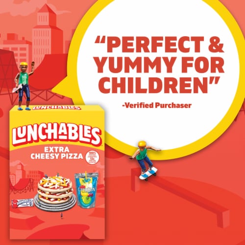 Lunchables Extra Cheese Pizza with Capri Sun Drink & Airheads Candy Kids Lunch Meal Kit Perspective: bottom