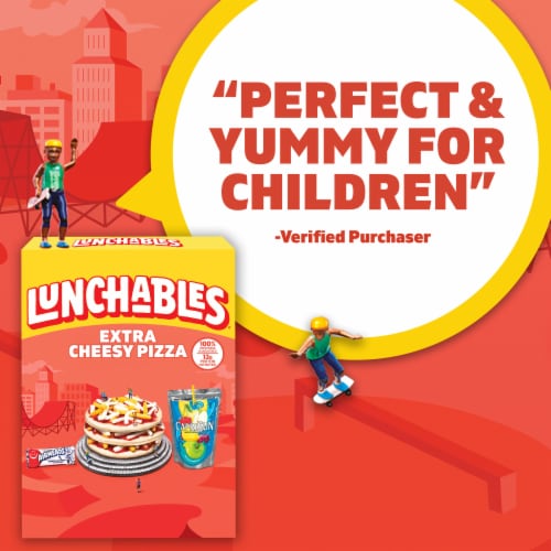 Lunchables Extra Cheese Pizza with Capri Sun Drink & Airheads Candy Kids Lunch Meal Kit Perspective: bottom