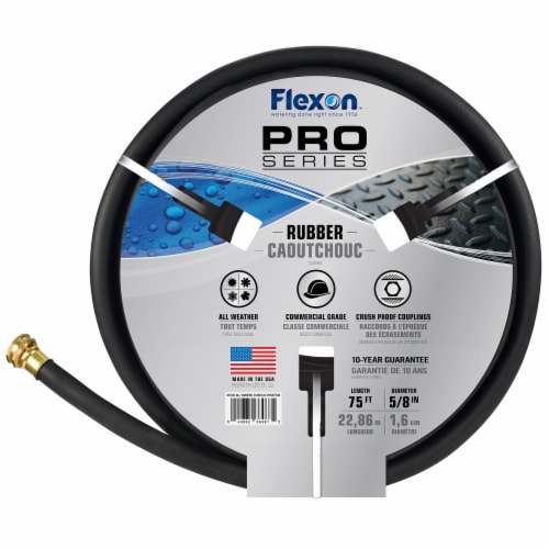 Flexon 5/8 x 75ft Premium Rubber Garden Hose Perspective: bottom
