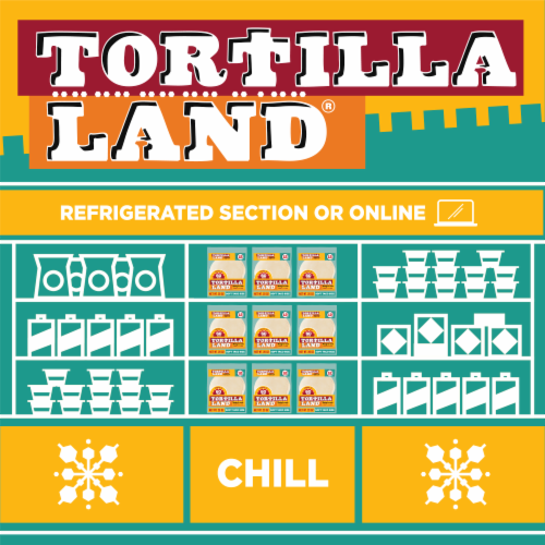 TortillaLand® Uncooked Flour Tortillas Soft Taco Size Perspective: bottom