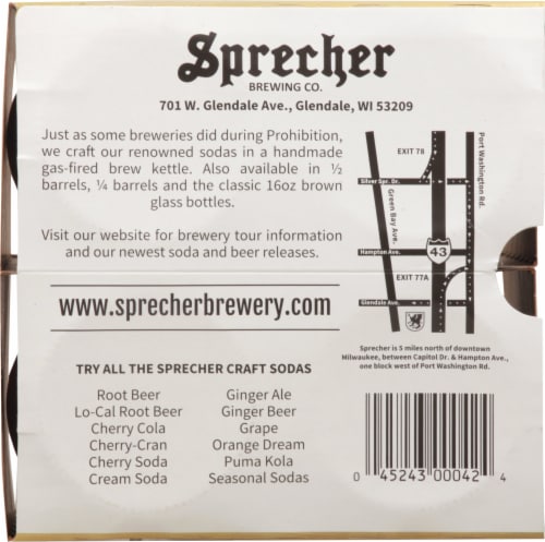 Sprecher™ Cream Soda Perspective: bottom