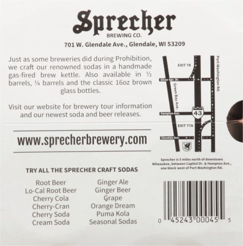 Sprecher® Orange Dream Craft Soda Perspective: bottom