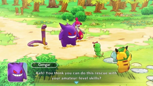 Pokemon Mystery Dungeon Rescue Team DX (Nintendo Switch) Perspective: bottom
