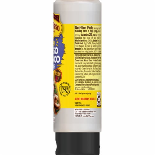 Old El Paso Spicy Queso Blanco Squeeze Sauce Perspective: bottom