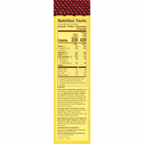 Old El Paso Tortilla Pockets Dinner Kit, 12.4 oz Perspective: bottom