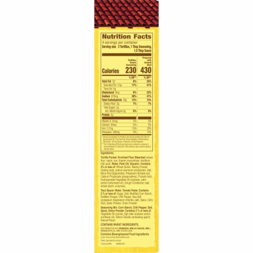 Old El Paso Tortilla Pockets Dinner Kit, 12.4 oz Perspective: bottom