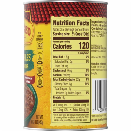 Old El Paso Green Chiles Refried Beans Perspective: bottom