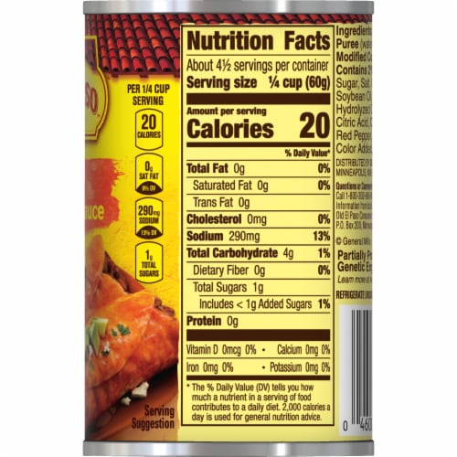 Old El Paso Hot Red Enchilada Sauce Perspective: bottom