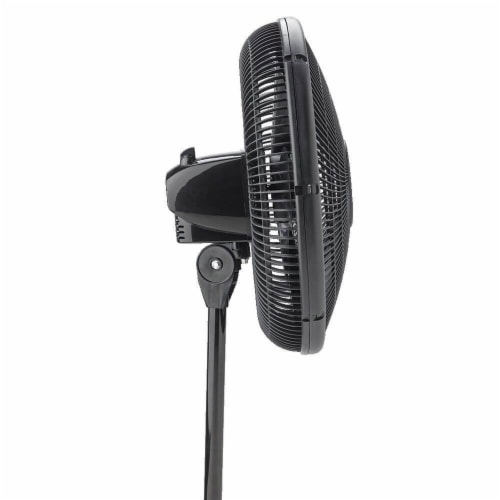 16-In. Oscillating Stand Fan, Black Perspective: bottom