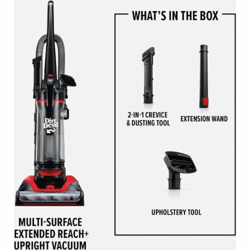 Dirt Devil Multi-Surface Reach+ Upright Vacuum UD76300V Perspective: bottom