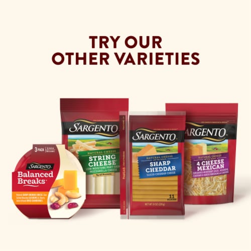 Sargento® Balanced Breaks® Sharp Cheddar Cheese Cashews & Dried Cranberries Perspective: bottom