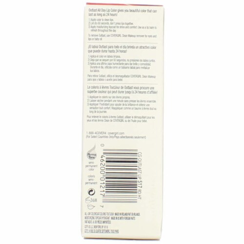 CoverGirl Outlast® 517 All-Day Red Hot Lip Color Perspective: bottom