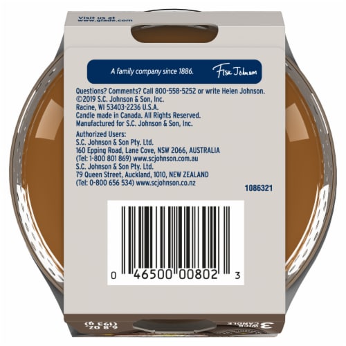 Glade Candle Cashmere Woods Perspective: bottom