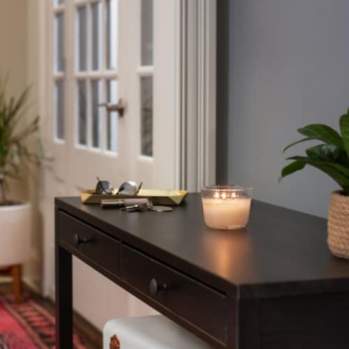 Glade® Alluring Sheer Vanilla Embrace® 3 Wick Scented Candle Perspective: bottom