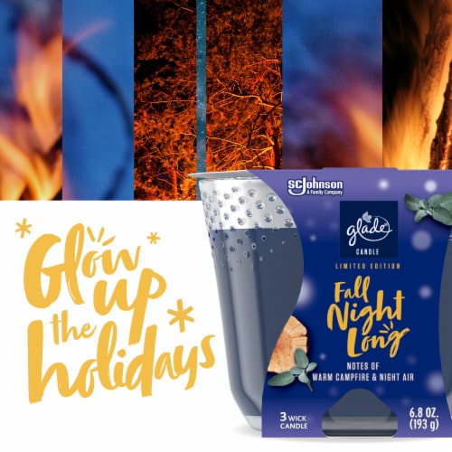 Glade® Limited Edition Fall Night Long 3 Wick Jar Candle Perspective: bottom