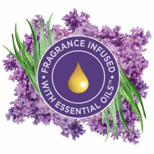 Glade® Tranquil Lavender Aloe 3-Wick Jar Candle Perspective: bottom