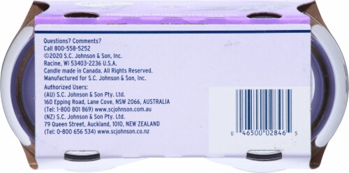 Glade® Tranquil Lavender & Aloe Scented Candles Perspective: bottom