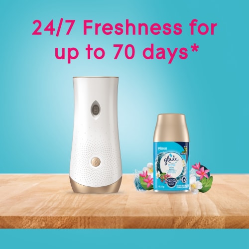 Glade Automatic Spray Refill, Air Freshener, Invigorating Aqua Waves, 6.2 oz Perspective: bottom