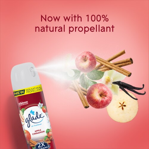 Glade® Aerosol Spray Air Freshener Apple Cinnamon Scent Infused with Essential Oils Perspective: bottom