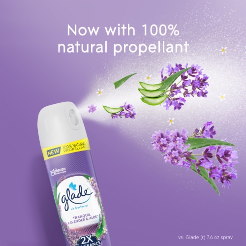 Glade® Tranquil Lavender & Aloe™ Aerosol Spray Perspective: bottom