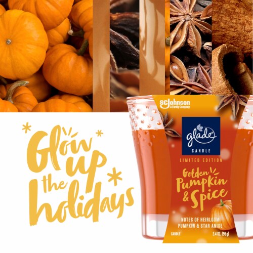 Glade® Limited Edition Golden Pumpkin & Spice Jar Candle Perspective: bottom