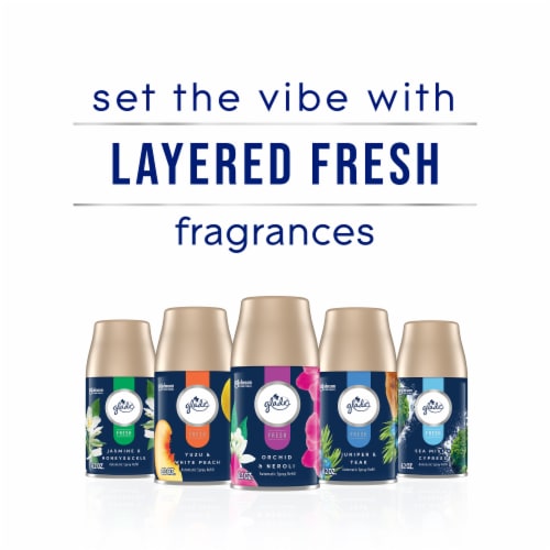 Glade Automatic Spray Air Freshener Refills, Orchid & Neroli, Fresh Collection, 6.2 oz Perspective: bottom