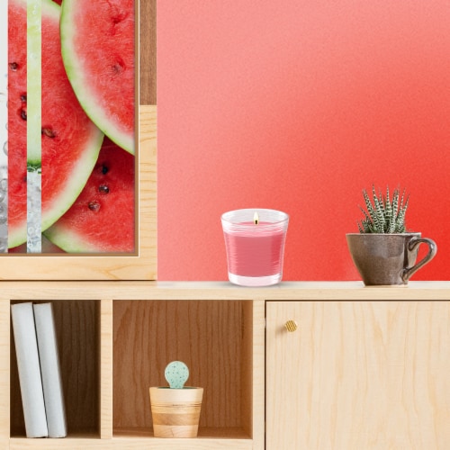 Glade Candles, Wonder Melon Limited Edition, 8.16 oz Total, 2 Pack Perspective: bottom