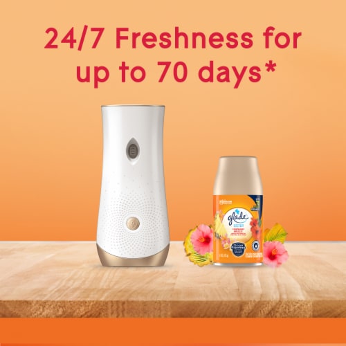 Glade Automatic Spray Refill, Air Freshener, Hawaiian Breeze, 6.2 oz Perspective: bottom