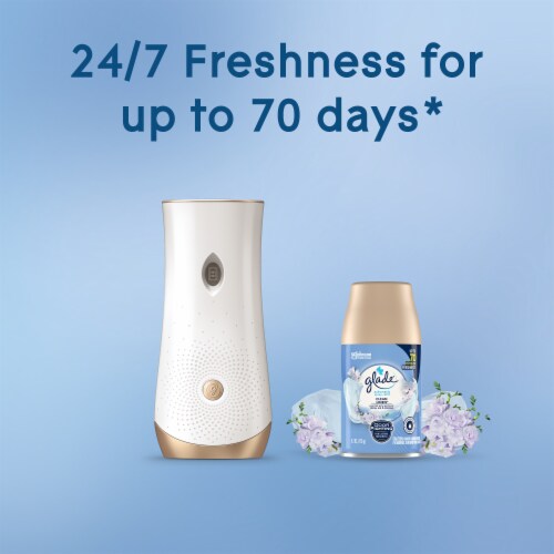 Glade Automatic Spray 2 Refills, Air Freshener, Clean Linen, 2 x 6.2 oz Perspective: bottom