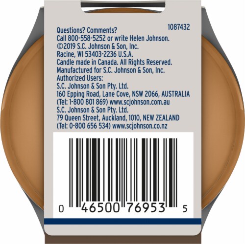 Glade® Comforting Cashmere Woods® Jar Candle Perspective: bottom