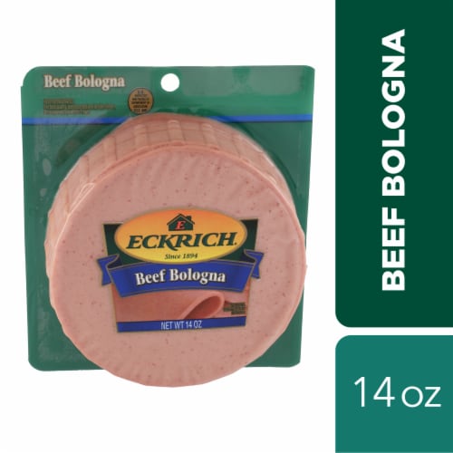 Eckrich Sliced Beef Bologna Lunch Meat Perspective: bottom