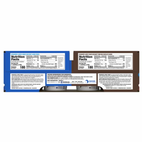 YoCrunch Low Fat Strawberry with M&Ms and Oreo Variety Pack Yogurt Cups Perspective: bottom