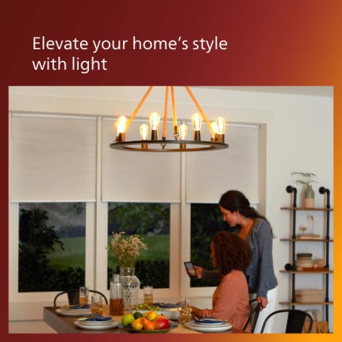 Philips 4.4-Watt (40-Watt) Medium Base ST19 Vintage LED Light Bulbs Perspective: bottom